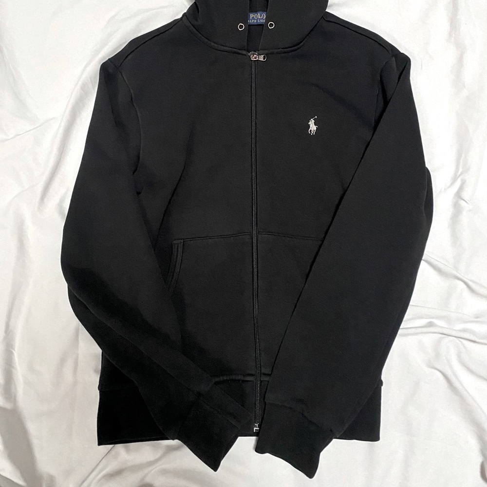 Ralph Lauren Polo Black Zip-up Hoodie Jacket